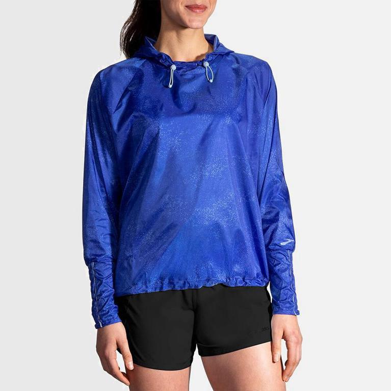 Brooks Lsd Pullover Hardloopjassen voor Dames Blauw (DFUCH-8026)